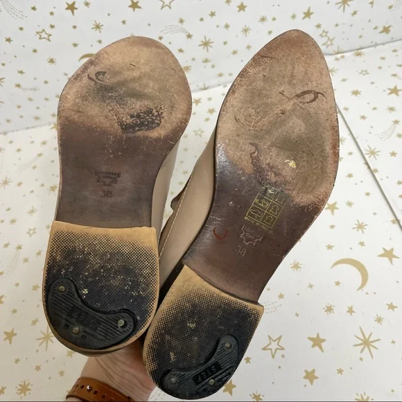 Free People | Brady Blush Pink Leather Suede Loafers Ankle Boots Size 38 - Picture 11 of 15